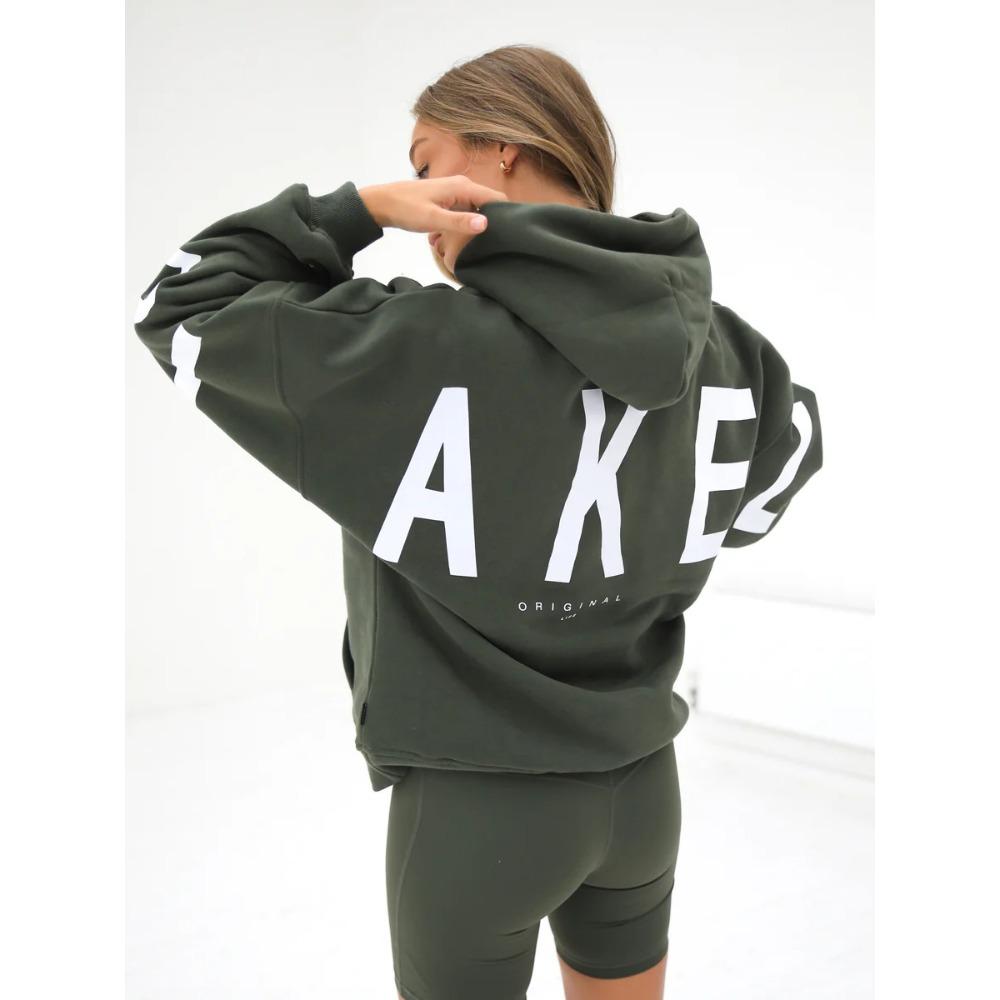Women's Crew Neck Long Sleeve Letter Printed Oversized Sweatshirt Casual Top