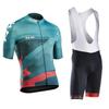 Men Women Cycling Jersey Set Short Sleeve Breathable Mountain Bike Apparel Riding Gear