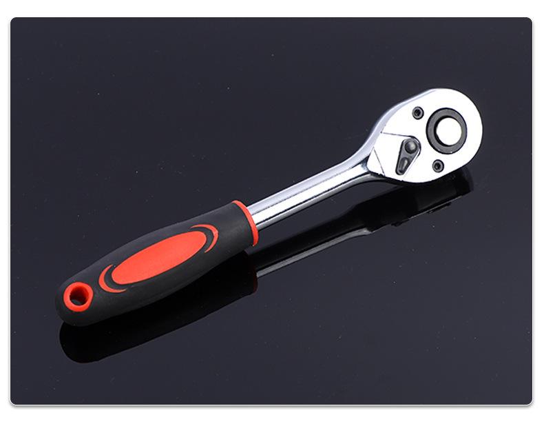 Fast Ratchet Wrench Set: Large, Medium, Small Gear Sockets, Two-Way Pin Wheel, Chrome Vanadium Steel for Auto Repair