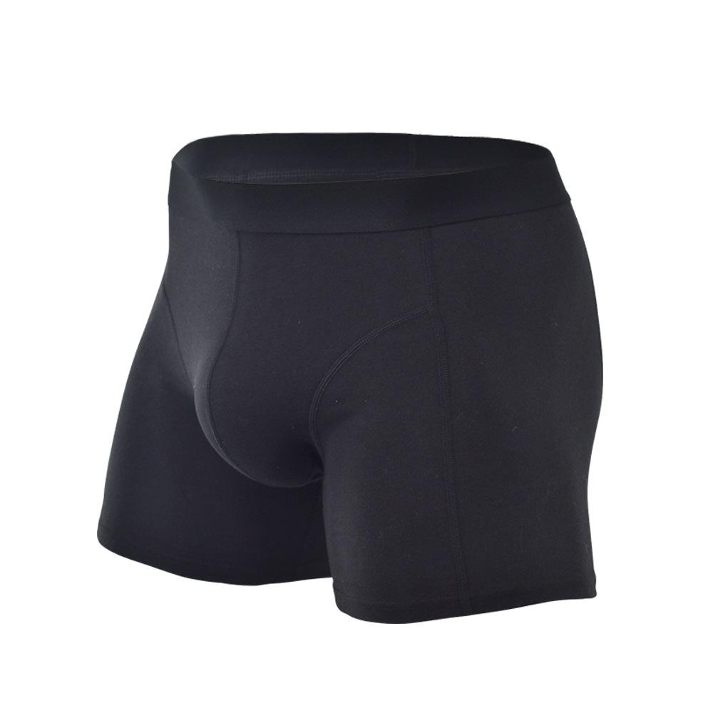 Comfortable Loose Non Blocking Four Corner Underpants Breathable Pure Cotton Solid Color Plus Size Flat Corner Men's Underpants