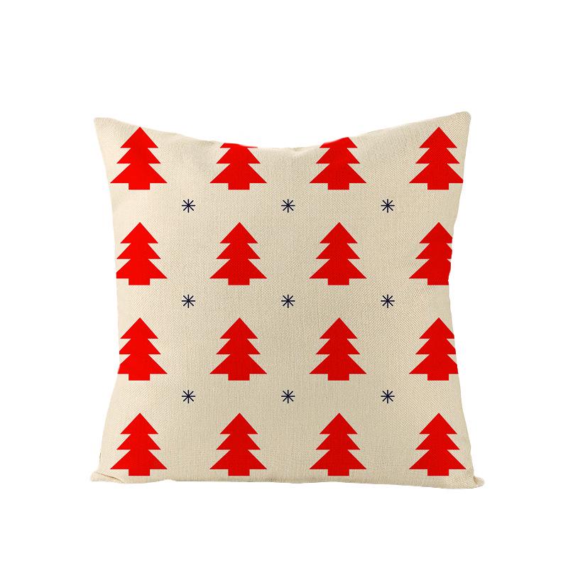 

Украшение для дома Новая Рождественская наволочка Офисная Красная Полиэстеровая наволочка 45 * 45Cm (excluding pillow core)