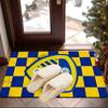 Leeds Crest Design Printed Area Rug for Office, Chair Rug, Decorative Carpet Floor Mat, Large Size Fan gifts Christmas gifts