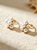 Chic Stainless Steel Bead Ring Bracelet: Elegant European-American Light Luxury Jewelry Set