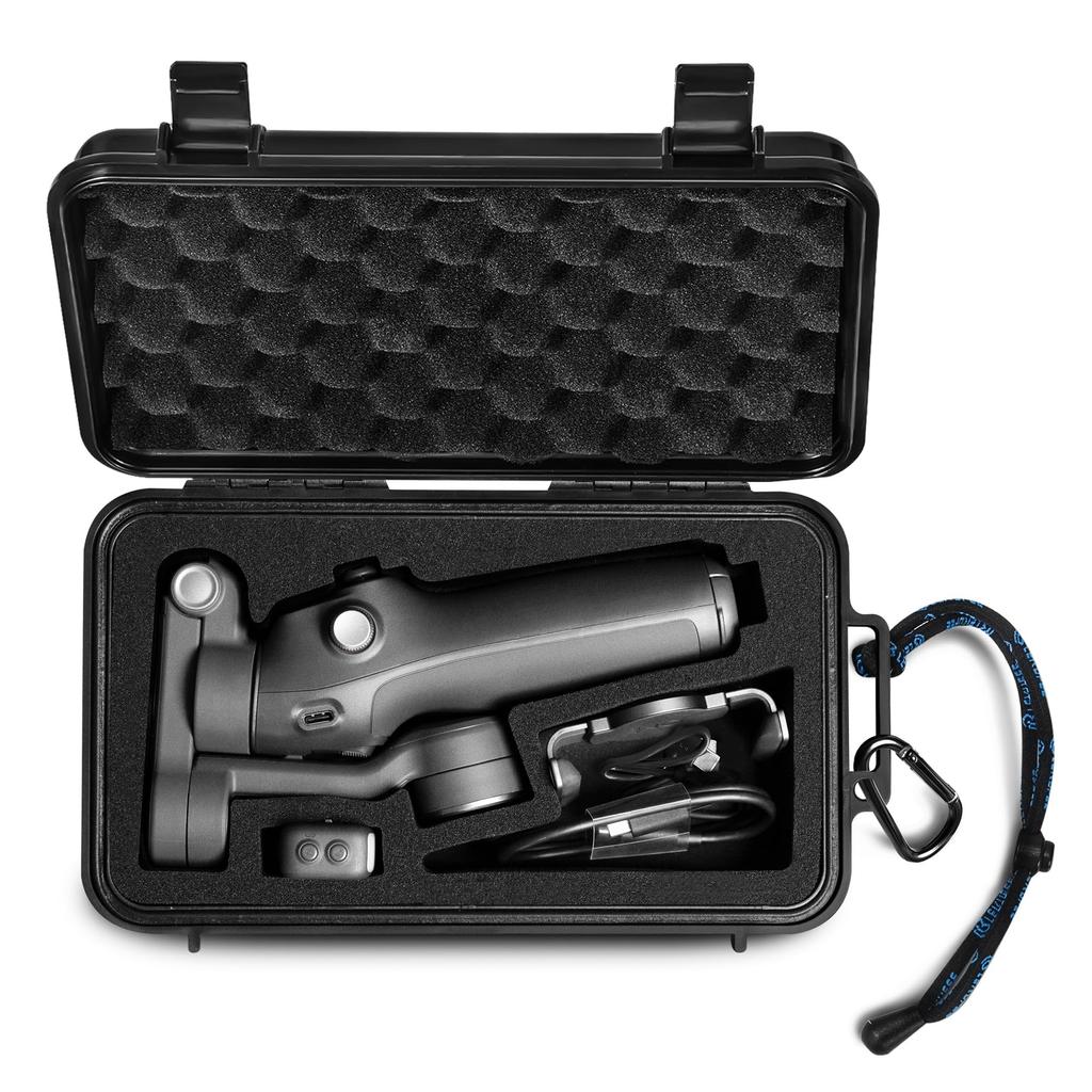 Lekufee Waterproof Hard Case for DJI Osmo Mobile 8 7P 7 Gimbal Stabilizer Accessories IP67 ABS Travel Carrying Storage Bag Black
