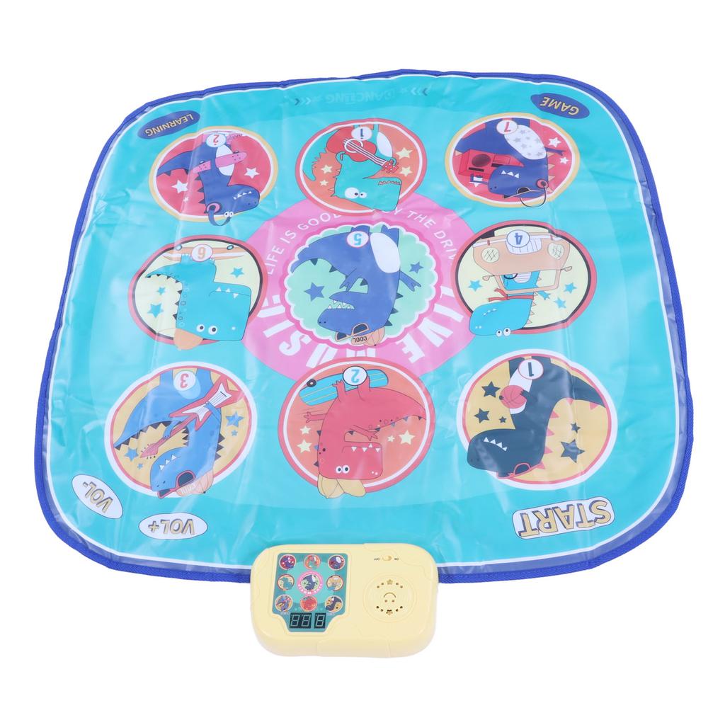 Dance Mat Foldable Music Challenge Levels Dinosaur Electronic Dance Pad for Children Toddler