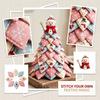 Christmas Tree Patchwork Sewing Kit - Fabric Set for Holiday Decoration