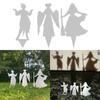 Halloween Theme Witch Outdoor Garden Decorative Stakes Horrifying Party Scene Props Hand Floor Insert for Lawn Ornaments
