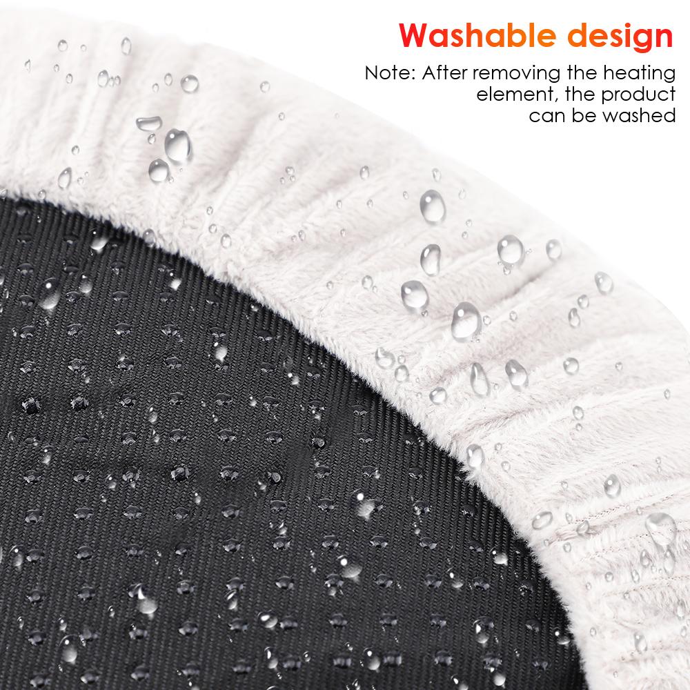USB Charging Electric Heater Foot Warmer Foot Heating Pad Washable Warm Foot Cover Feet Warmer for Home Bedroom Office