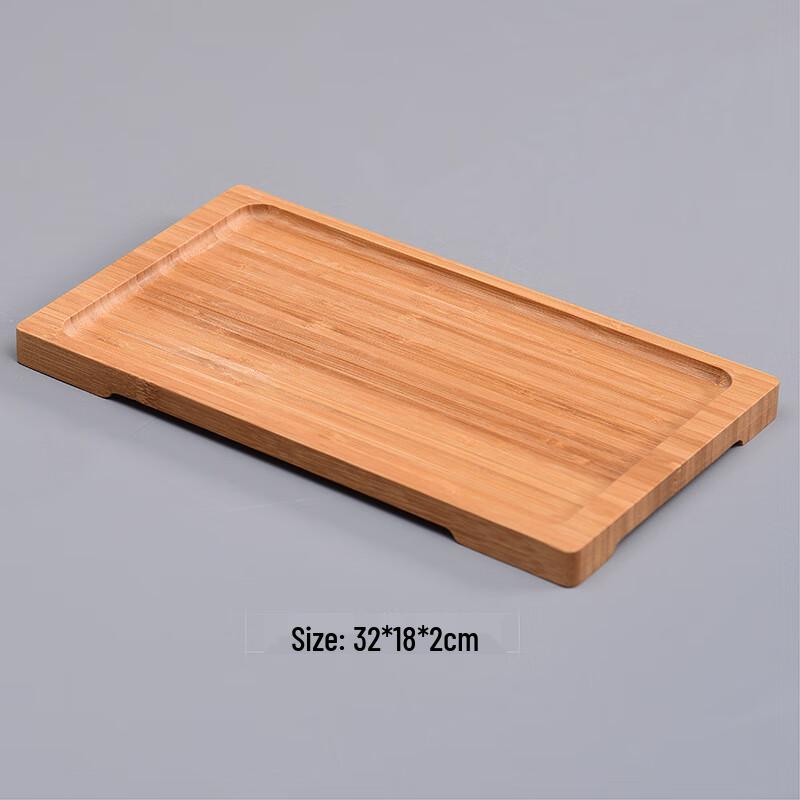 Bamboo Wood Multi-purpose Serving Tray 32x18x2 cm