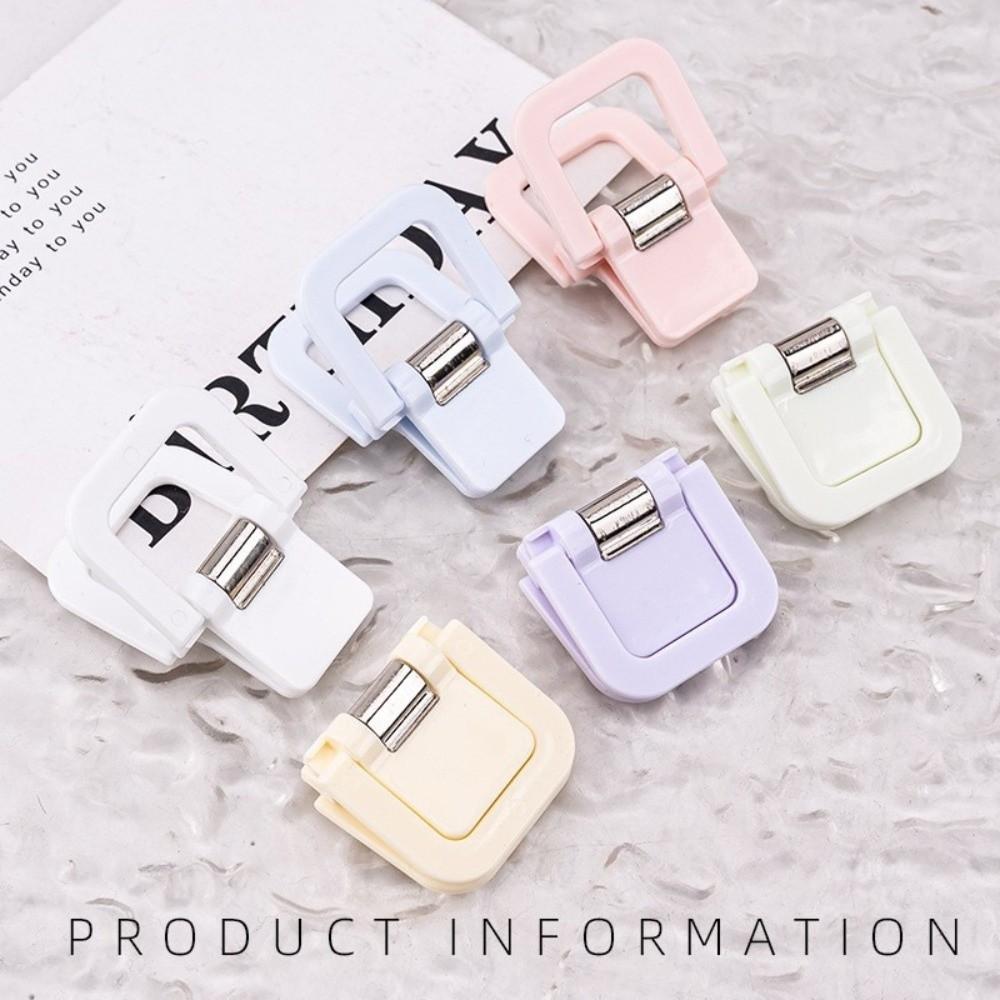 4Pcs Fixing Hem Detachable Trouser Clip Multi Function Leg Straps Anti Sliding Clip Trouser Shortening Adjustable Bookmark Clip