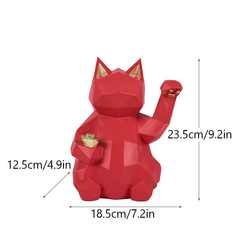 Cute Lucky Cat Opening Gift for Children's Birthday Gift Simple Nordic Living Room Light Luxury Desktop Entrance Decoration Ornaments