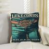 Singer Luke Combs Popular Music Album Pillowcases Home Bedding Decorative Pillow Cover Wedding Super Soft Pillow Case