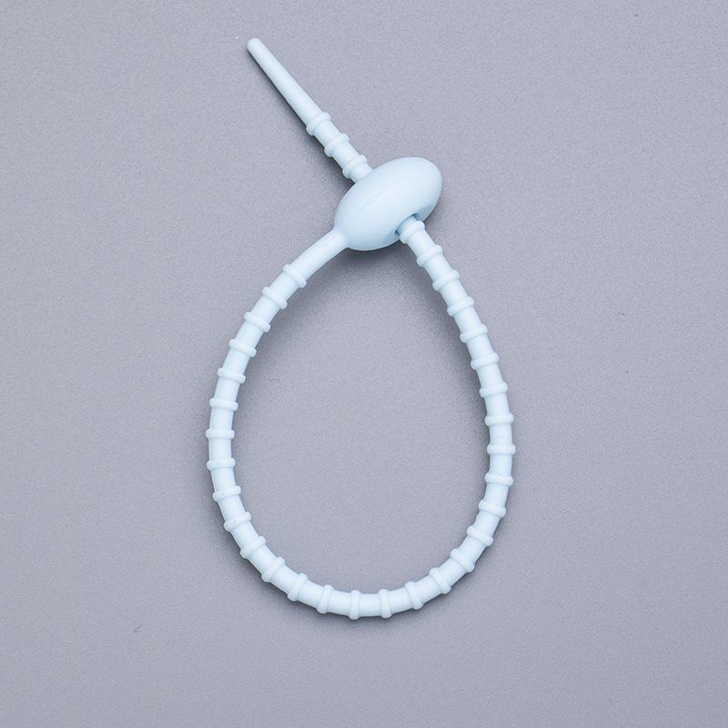 5/10PCS Silicone Reusable Bag Ties Twist Wire Fasten Cable Zip Tie for Headset Data Line Pendant Adjustable Soft Universal Tie