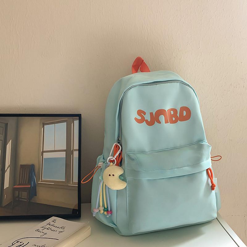 Nylon Casual Large Capacity Backpack For Travel And School With Letter Print Design For Men And Women