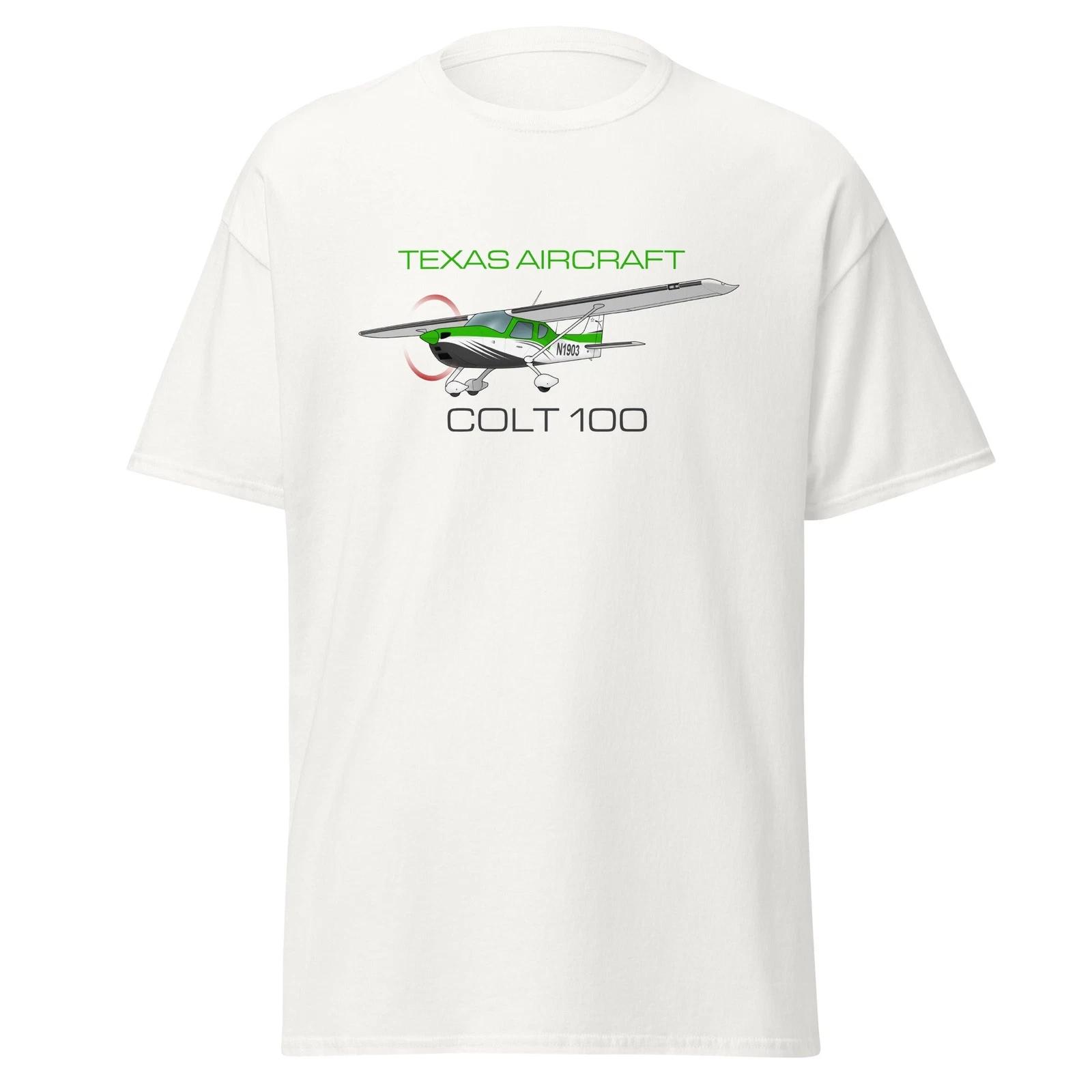 Custom Texas Aircraft Colt 100 Airplane T-shirt - Personalized with Your N# 3XL