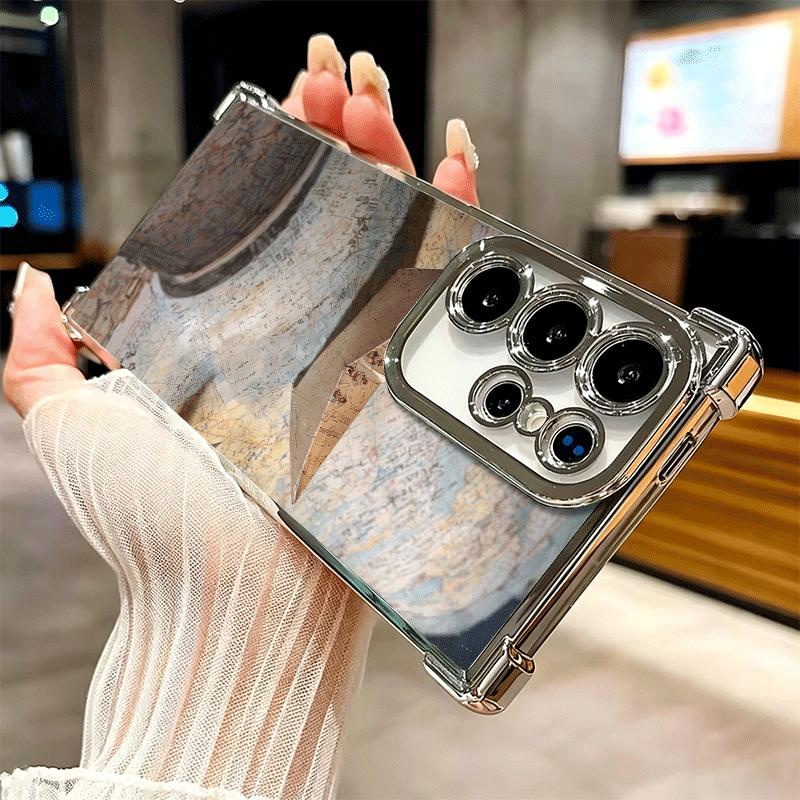 Papierflugzeug Boot Traum Beschichtung Handyhülle Für Samsung Galaxy S24 S25 FE S26 Edge S23 Ultra S22 S21 Plus S20 Anti-Fall Airbag