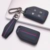 Anti Lost Silicone Keychain Lanyard for Volvo New FM FH Truck FH16 with Keychain Honeycomb Texture Racing Stripe Car Key Organizer Accessory