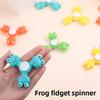 Kids Frogs Shap Fidget Spinner Toy With Pp Material For Stress Relief And Sensory Play
