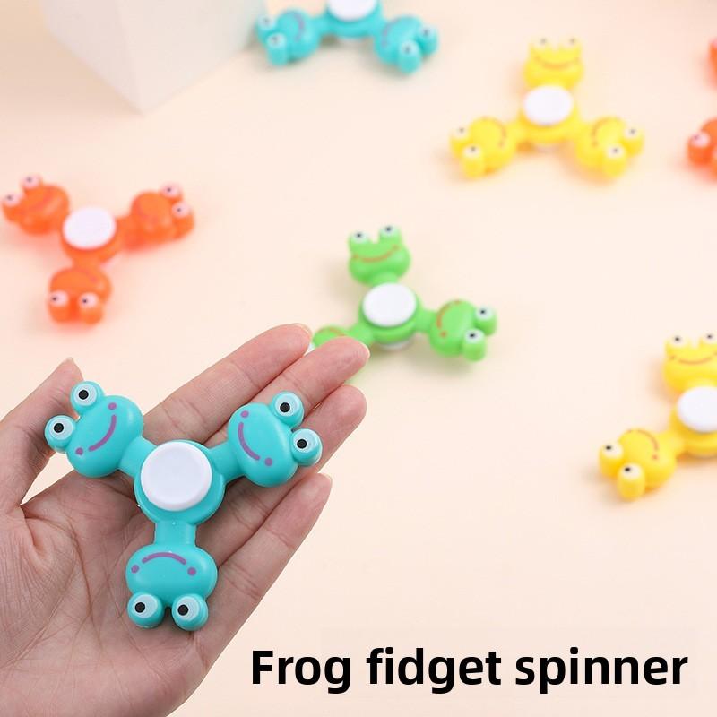 Kids Frogs Shap Fidget Spinner Toy With Pp Material For Stress Relief And Sensory Play
