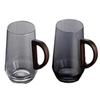 High Borosilicate Heat-resistant Glass Japanese-style High-value Walnut Handle Tea Cup Household High-temperature-resistant Cup