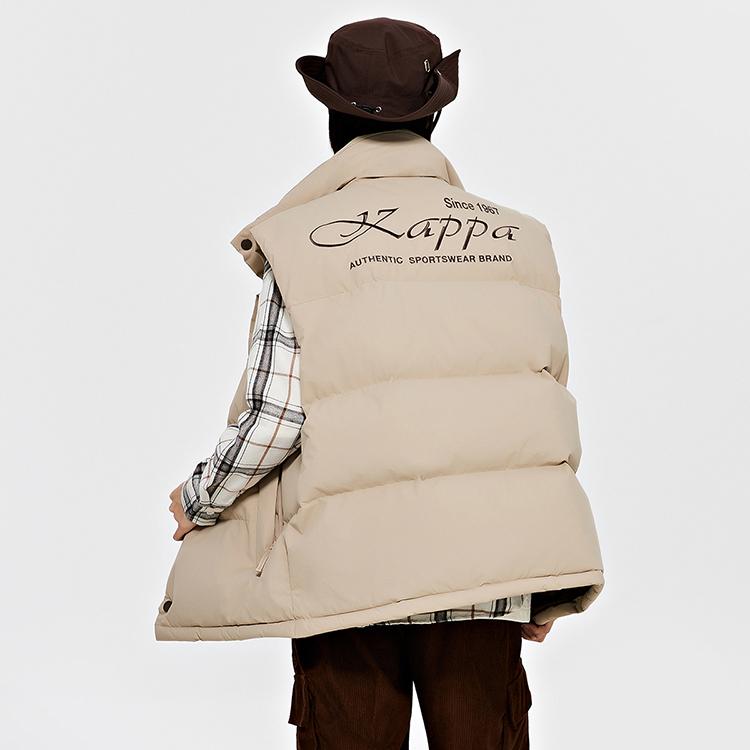 Kappa Down Vests Unisex Stand Collar Moderate Other K0DY2NY01