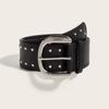 Heavy-Duty Design Sense Rivet Wide Belt For Women Vintage Y2k Versatile Skirt Jeans With Decorative Slimming Belt