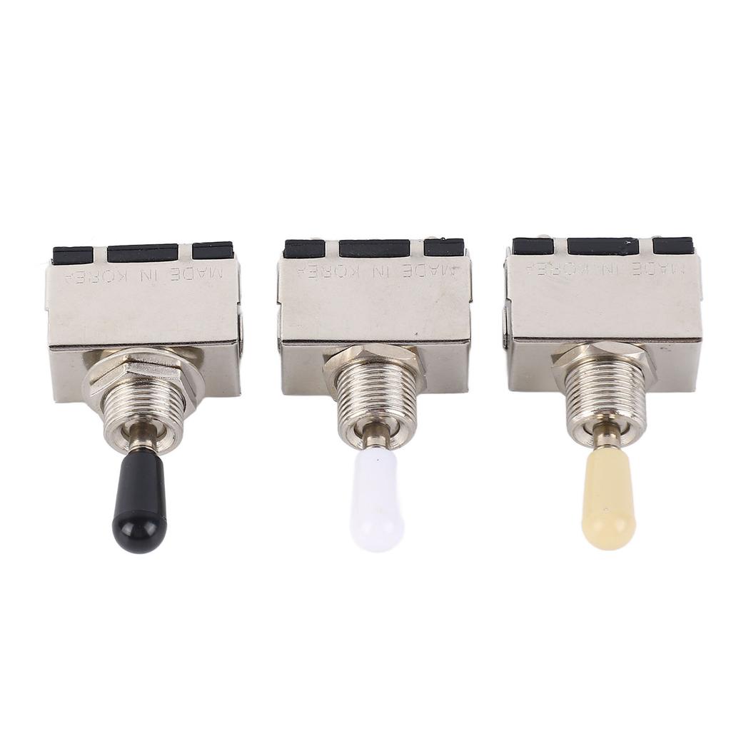 3 Stuks Elektrische Gitaar Toggle Schakelaar 3-Weg Stemwisselaar Muziekinstrument Accessoires