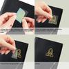 Nickel Metal Waterproof Self-Adhesive Picture Stickers Round Dot Cartoon Decals for Kid's Art Craft Flower 40x40mm 9sheet/set.