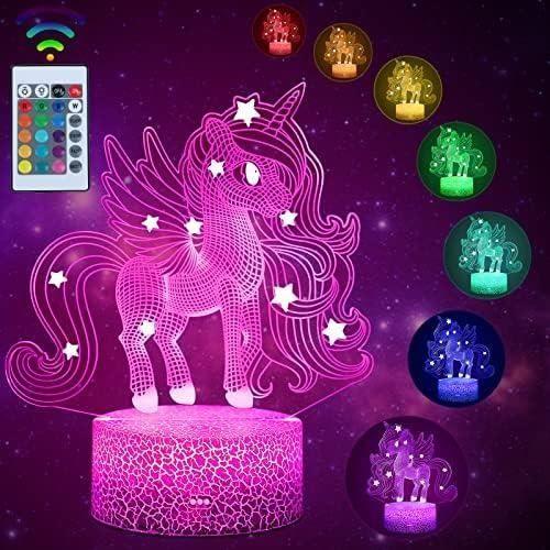 Veilleuse Licorne Pour Enfants, Lampe 3D En Acrylonitrile Butadiène Styrène,pour Cadeaux, Anniversaire, Festival, Chambre À Coucher,
