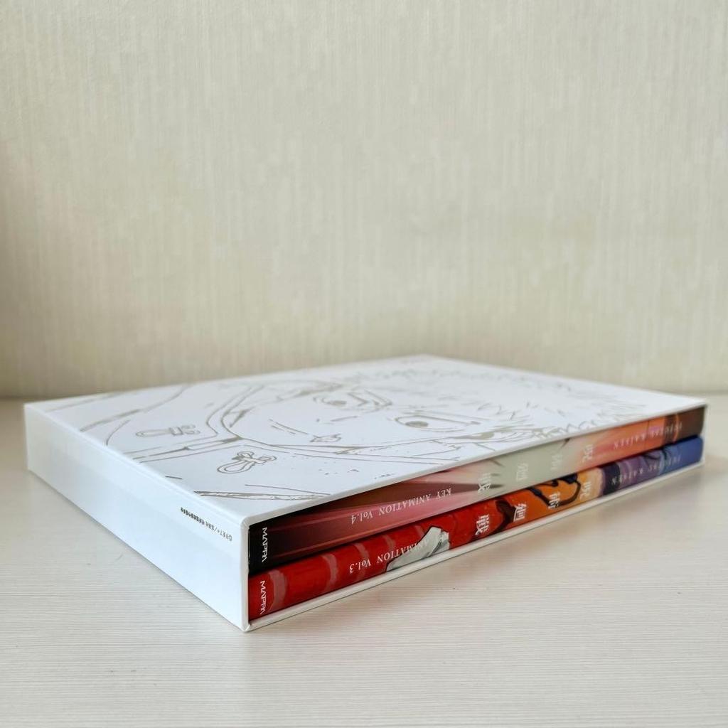 Jujutsu Kaisen Key Animation Limited Art Book Vol 3 4 Set W/ Storage Box