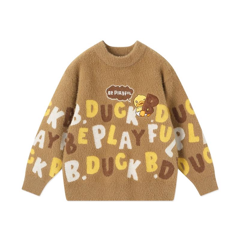 B.Duck Unisex Kids' Faux Mink Knit Pullover Sweater