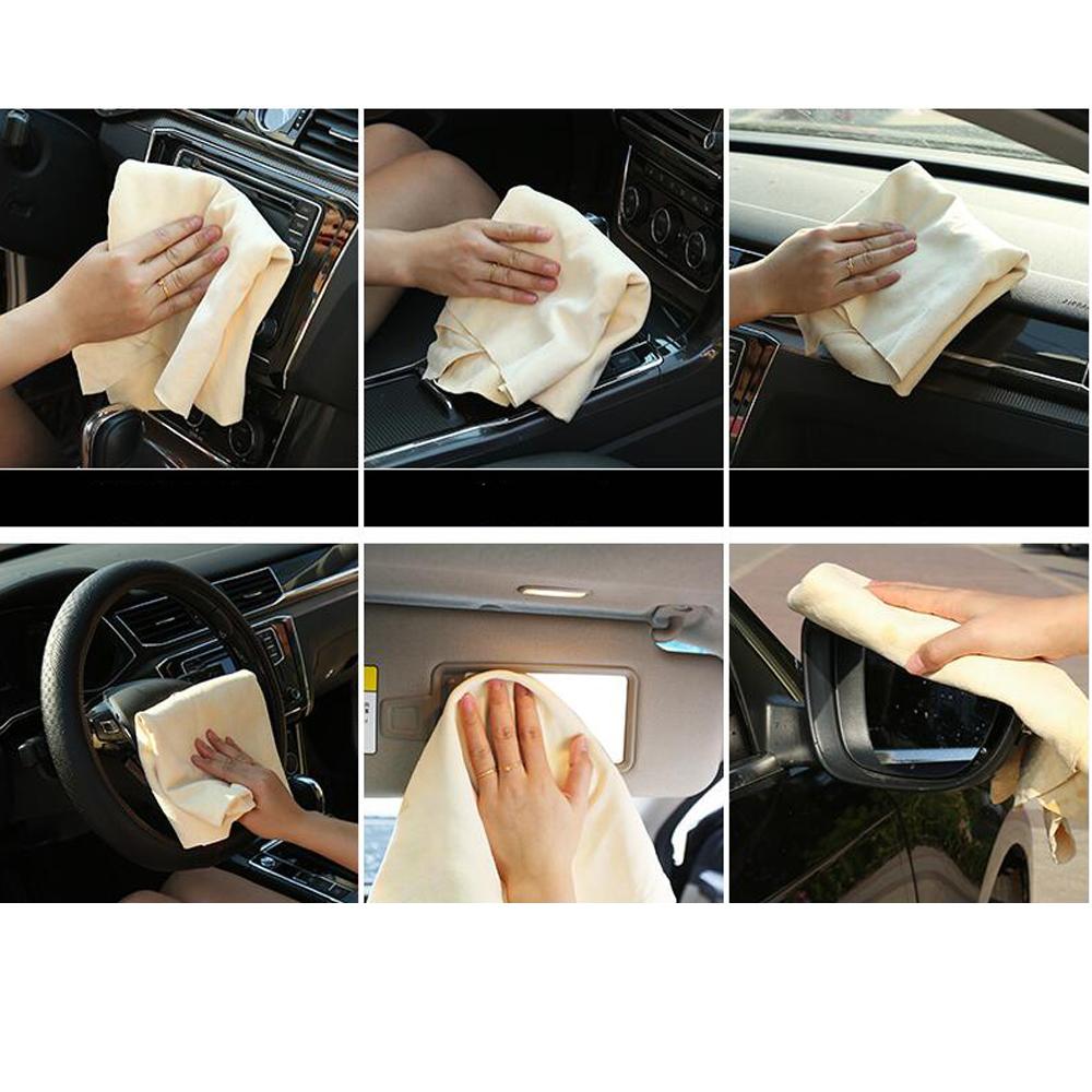 Premium Chamois Cloth for Car Cleaning, Dry Cloth for Dust Removal, Chamois Cloth Wash Towel Lint-free Cloth 26" X 17"
