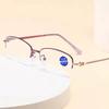 New Half Frame Anti Blue Light Women Presbyopia Glasses With Hanging Silk Fashion Reading Glasses 2237