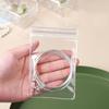 100/50pcs Thicken Ziplock Bags Transparent PVC Jewelry Pouches Bags Anti-Oxidation Storage Bag for Earring Necklace Bracelet