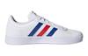 adidas VL COURT 2.0 K Abrasion Resistant Low Top Kids' Skateboarding Shoes White Blue Red Kids' FY7170