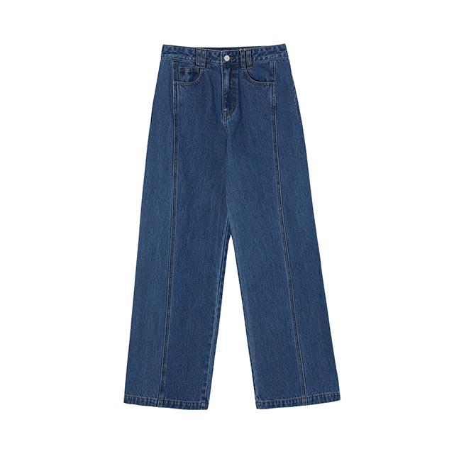 LAP Cut Baggy Wide Denim Pants Aq2Dp566