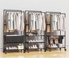 Foldable Multi-functional Clothes, Hat, and Shoe Rack for Bedroom Storage