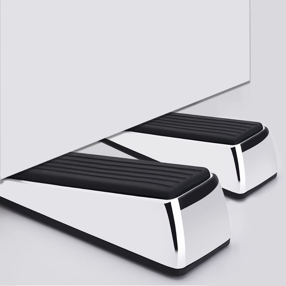 Zinc Zinc Zinc Alloy Door Wedge Mobile Door Stop Anti-skid Door Stopper  Floor