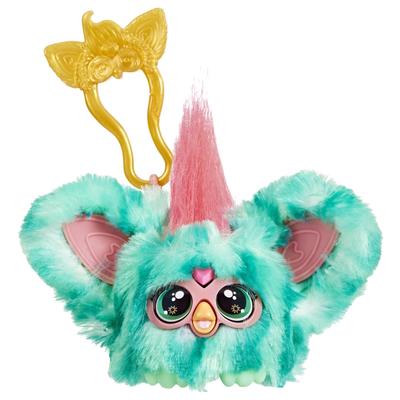 HASBRO Furby Furblets Melony Mini Friend, 45+ Sounds, Furby Language, Electric Plush Toy for Boys and Girls, Ages 6+, Watermelon, Red and Green,