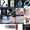 Jewelry Glue (110g) B7000/T7000 for DIY Jewelry, Mobile Phones, Metal, and Glass—Waterproof Transparent/Black Adhesive