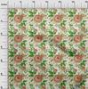 oneOone Cotton Flex Brown Fabric Floral Sewing Craft Projects Fabric Prints By Yard 40 Inch