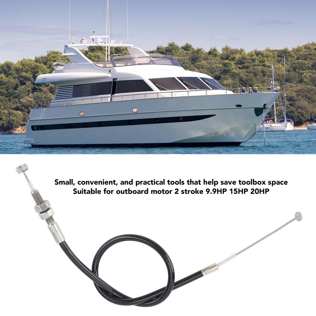 2Pcs 6L2 26301 Throttle Cable Outboard Engine Remote Control Throttle Shift Cable for Outboard Motor 2 Stroke 9.9HP 15HP 20HP