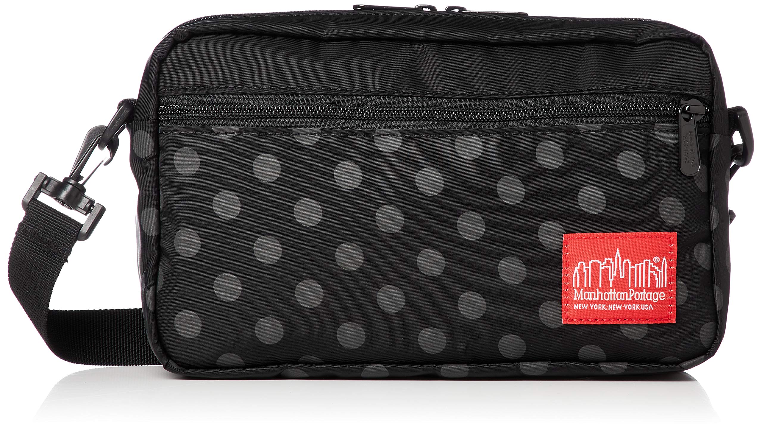 

Genuine Shoulder Bag Dot Print Jogger Bag Black [Manhattan Portage] [Official] чорний