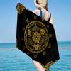 Heroic Legend Crest Beach Towel, Super Soft Microfiber, Gift for Her/Him, Birthday, for Pool, Beach, Travel, Home Decor Fan gifts