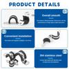 2pcs M8 Mounting Screws Adjustable Pipe Support Clamp Galvanized Iron PPR Iron Pipe Clamp  PVC