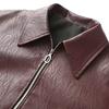 Zip Leather Jacket Women Leather Jacket Women Casual Lapel Vintage Coat