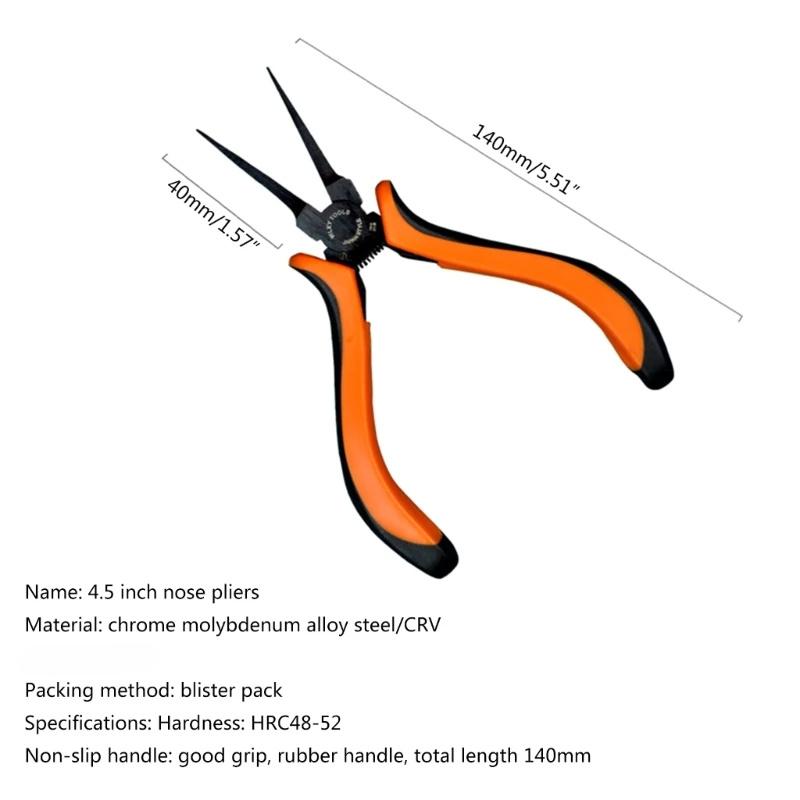 

Flat Pliers Thin Flat Nose Pliers Clamp Hand Tool Plier Tool Jewelry Tweezer Pliers Tool DIY Handcraft Making Tool 1pc оранжевый