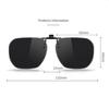Polarized Sunglasses Clip for Men With Myopia Driving Fishing Sun Glasses Color Changing UV Resistant Night Vision Goggles
