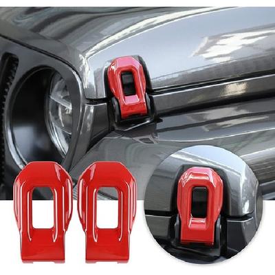 Hood Latch Lock Catch Brackets Cover for 2018+Jeep Wrangler JL JLU Gladiator JT