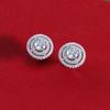 2024 New Hot Brand Vintage Diamond Earrings for Women Luxury Jewelry Fashion Designer Eardrop Pure 925 Silver Lady Stud Earrings